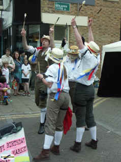 All of a daunce to celebrate the birthday of Broadway Market's revival. Enlarge Picture