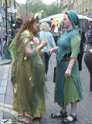 In Broadway you can see such things as elf silversmiths talking to Fayery Queen wand waving. Enlarge Picture