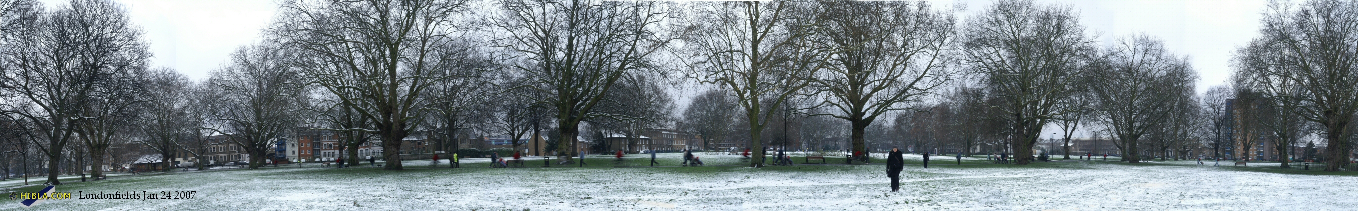 Hibla-London Fields in Snow 1999-2007 Joseph O'Kelly hibla.com